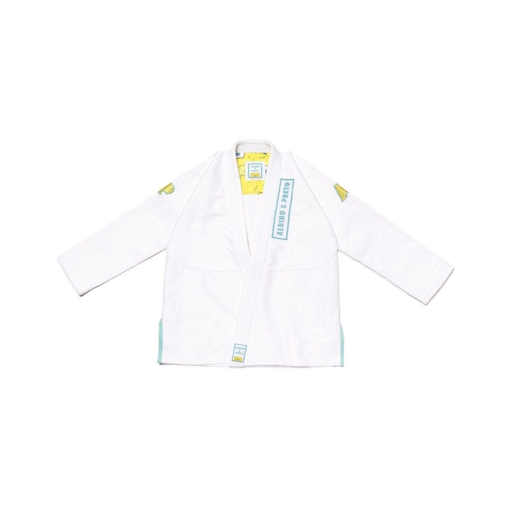 Albino & Preto SpongeBob BJJ Gi Batch 73 with yellow and blue accents