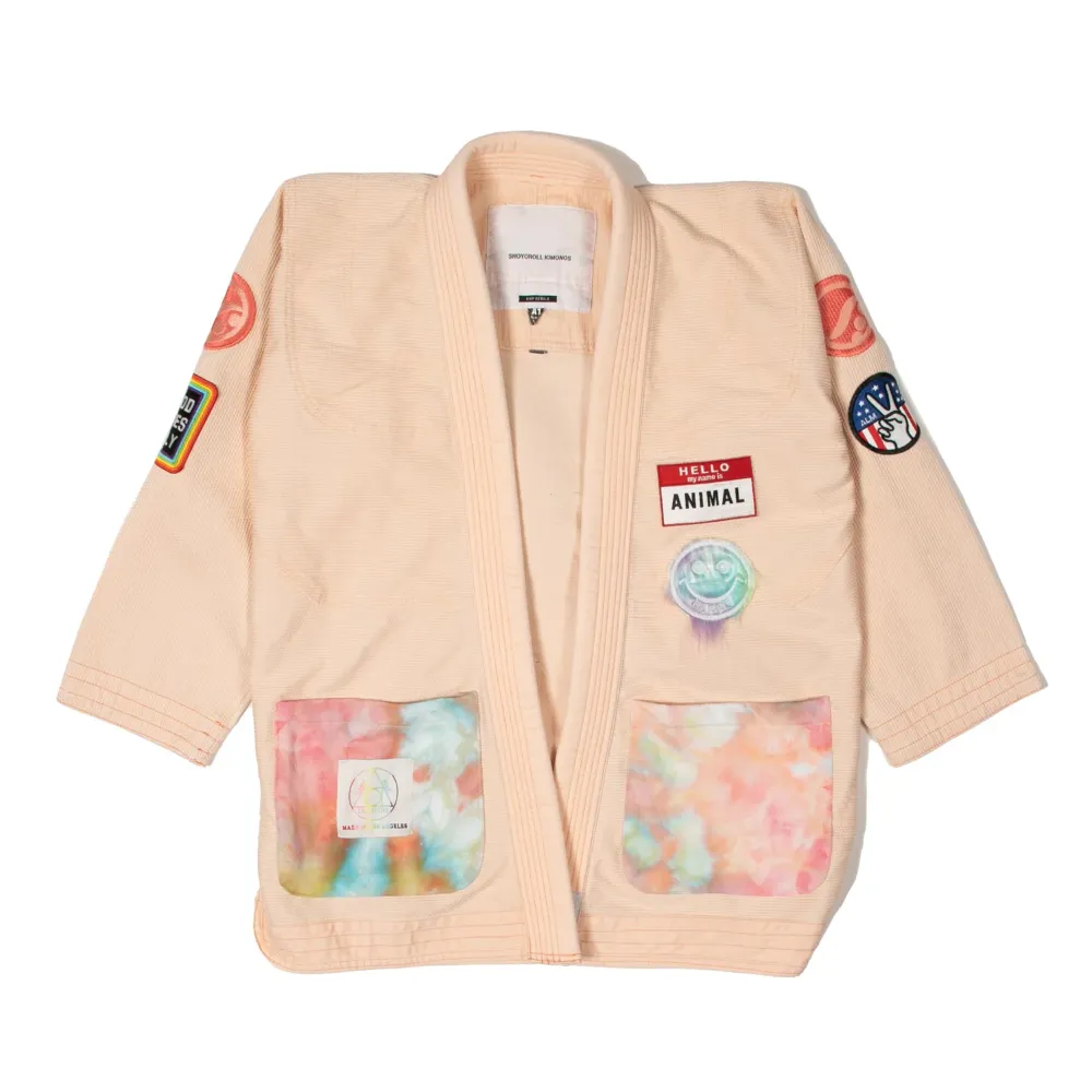 Camp High x Shoyoroll (Pink) BJJ Gi competition wear, lightweight, reinforced stitching, hand-dyed premium design