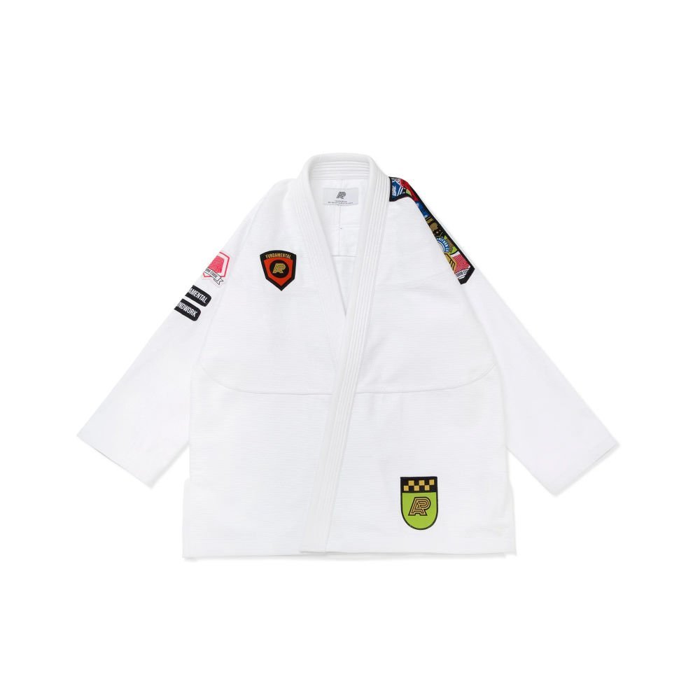 “BJJ gi for adults Albino and Preto Fundamental White lightweight, durable, IBJJF-approved Brazilian Jiu-Jitsu gi for training and competition”