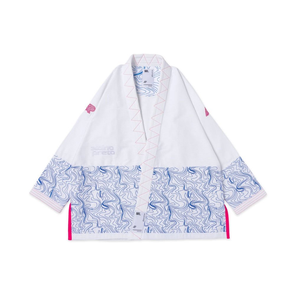 Brazilian Jiu Jitsu near me – Albino and Preto Elektronic White BJJ Gi for training and competition