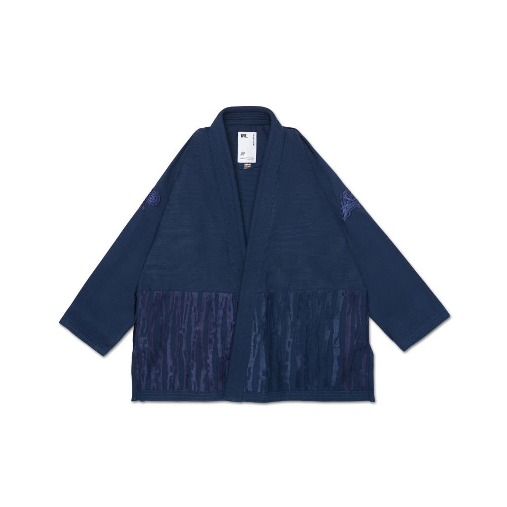 Quality BJJ Gi Albino & Preto Wrasse Navy front