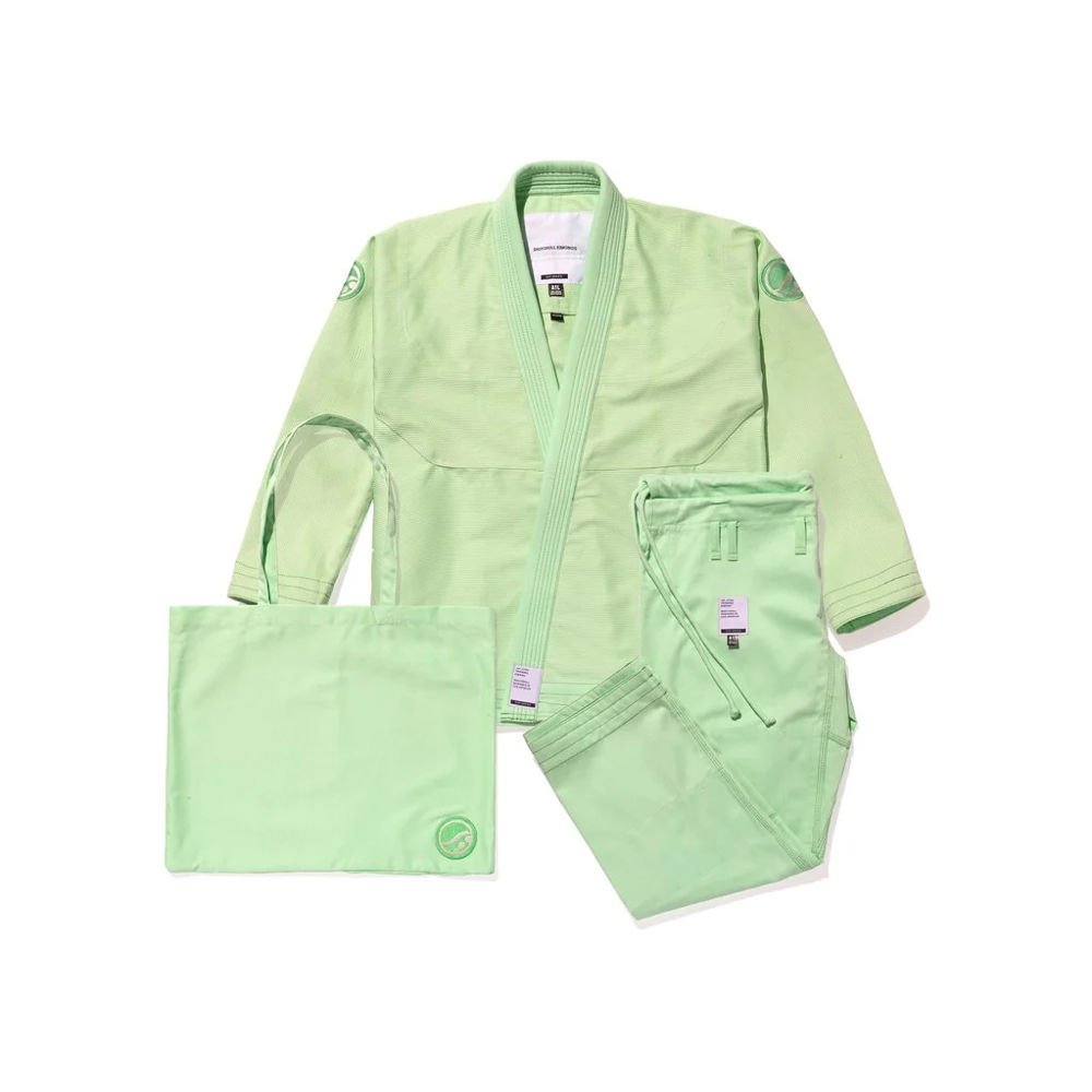 Jiu Jitsu BJJ Gi Shoyoroll Quick Strike VIII Jade Pastel Green front view
