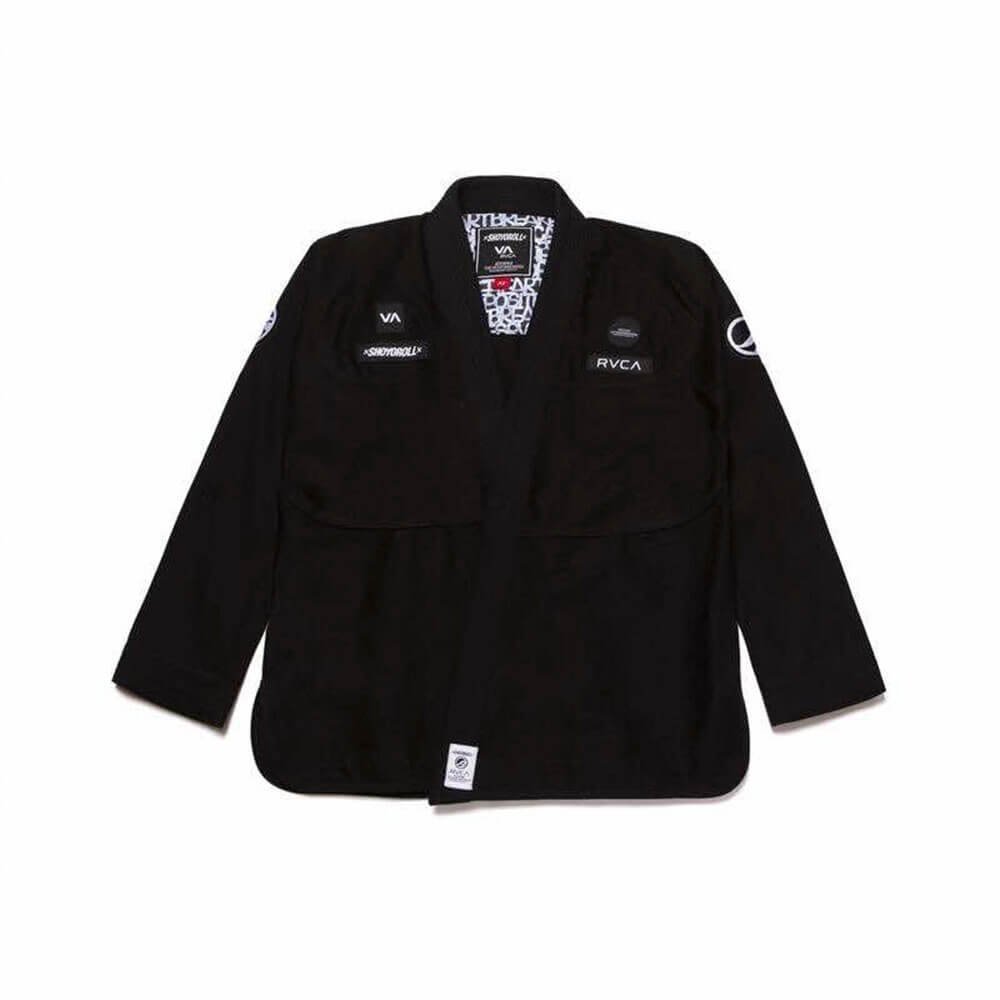 Shoyoroll Batch 115 BJJ gi in RVCA x Heartbreakers design, pearl weave uniform for grappling