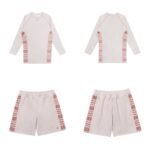 Performance rash guard shorts set Sand MMA BJJ gear
