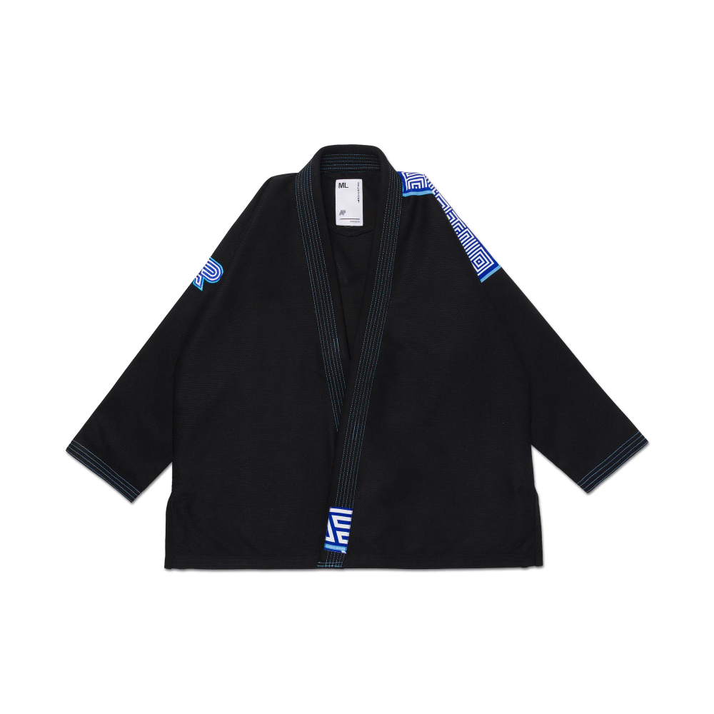 Albino and Preto BBBW BJJ Gi Herringbone Classic Black Brazilian Jiu-Jitsu uniform