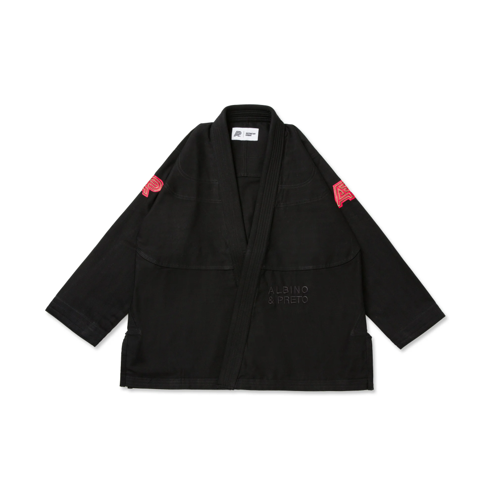 BJJ Gi Bison black with bag Albino and Preto premium Brazilian Jiu-Jitsu gi