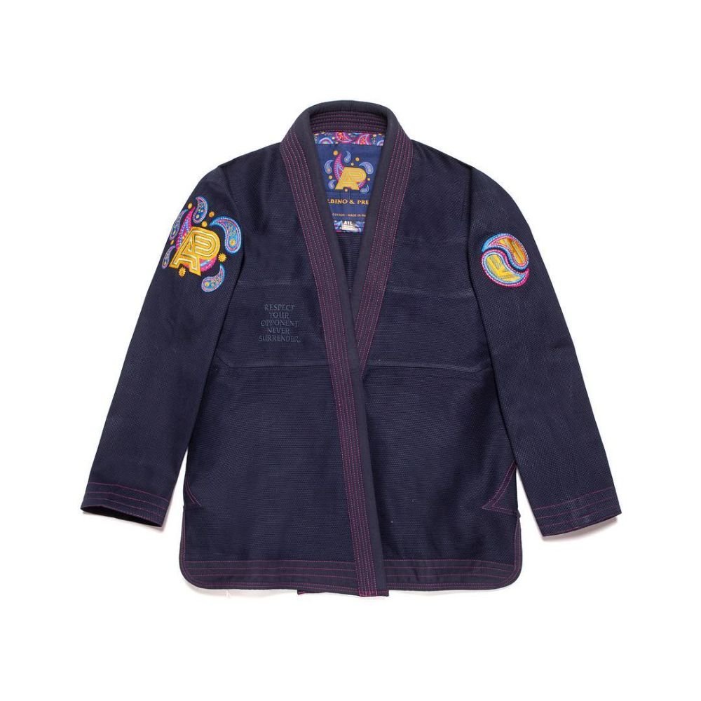 Paisley Navy Bjj Gi Albino and Preto Batch #45 lightweight Brazilian Jiu Jitsu gi