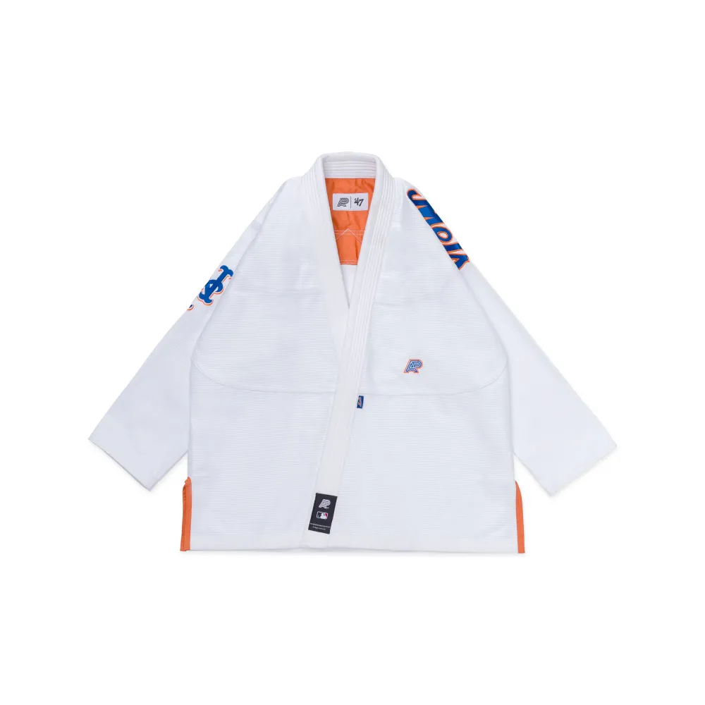 MLB Mets Bjj Gi Albino and Preto A&P x ’47 Mets White Brazilian Jiu Jitsu Gi