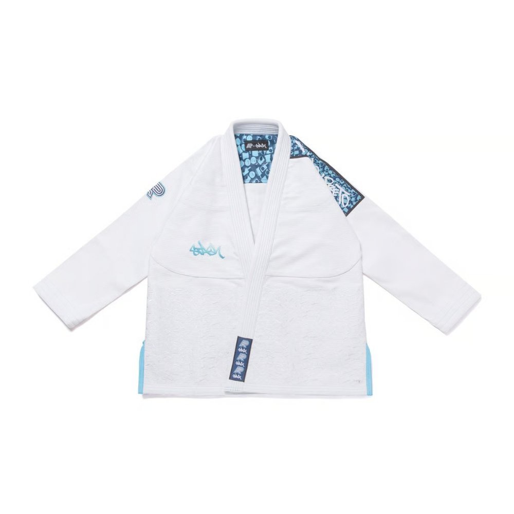 BJJ Gi Stash White with Bag by Albino and Preto Batch #97 for Brazilian Jiu-Jitsu training and competition