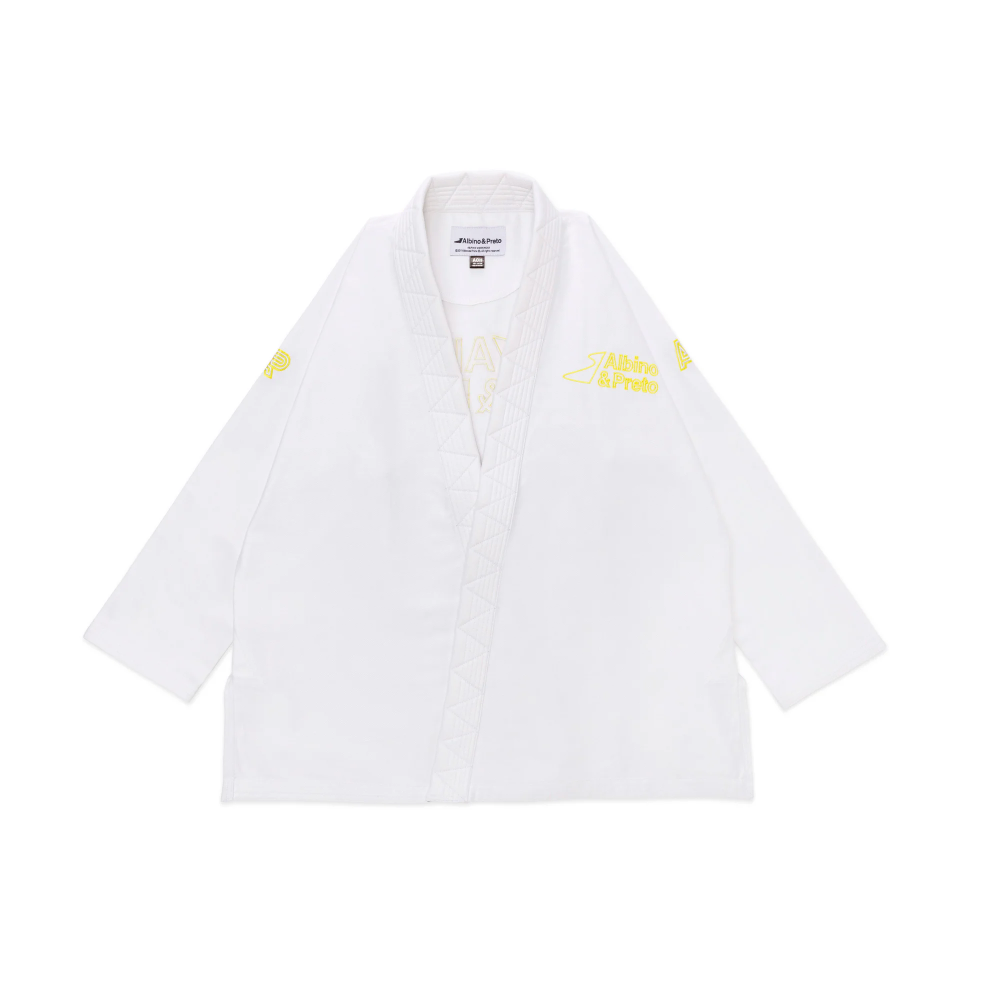 Destination Bjj Volt Gi White with bag Albino and Preto premium Brazilian Jiu Jitsu kimono