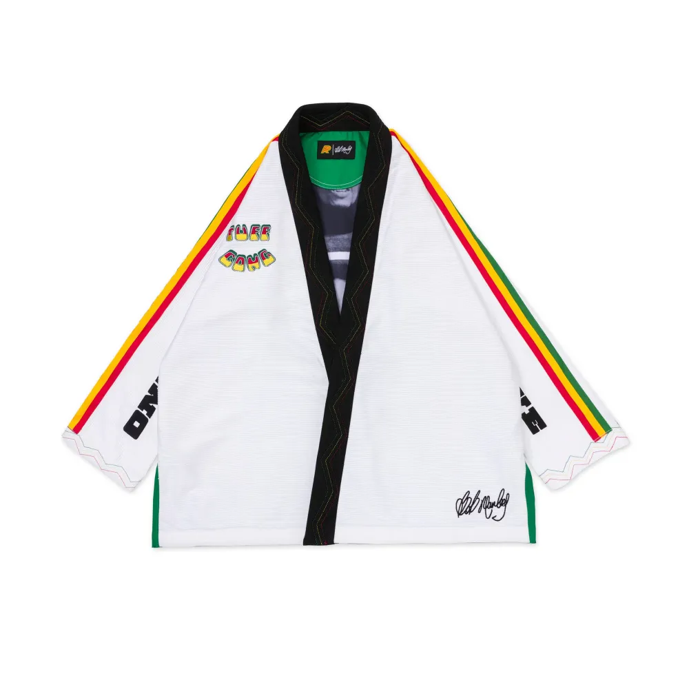 Marley Bjj Gi Albino and Preto A&P White Brazilian Jiu Jitsu Gi