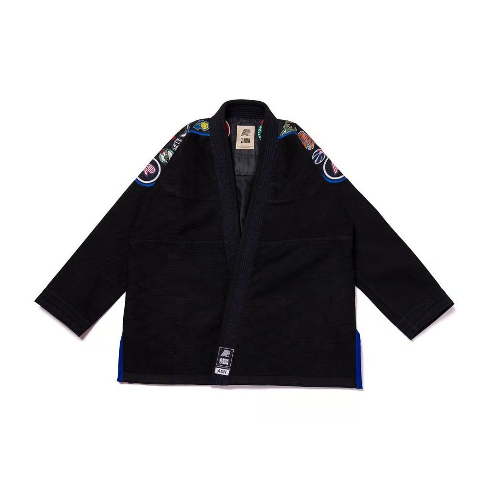 Eastern Conference BJJ Gi black by Albino and Preto A&P x NBA Brazilian Jiu-Jitsu kimono