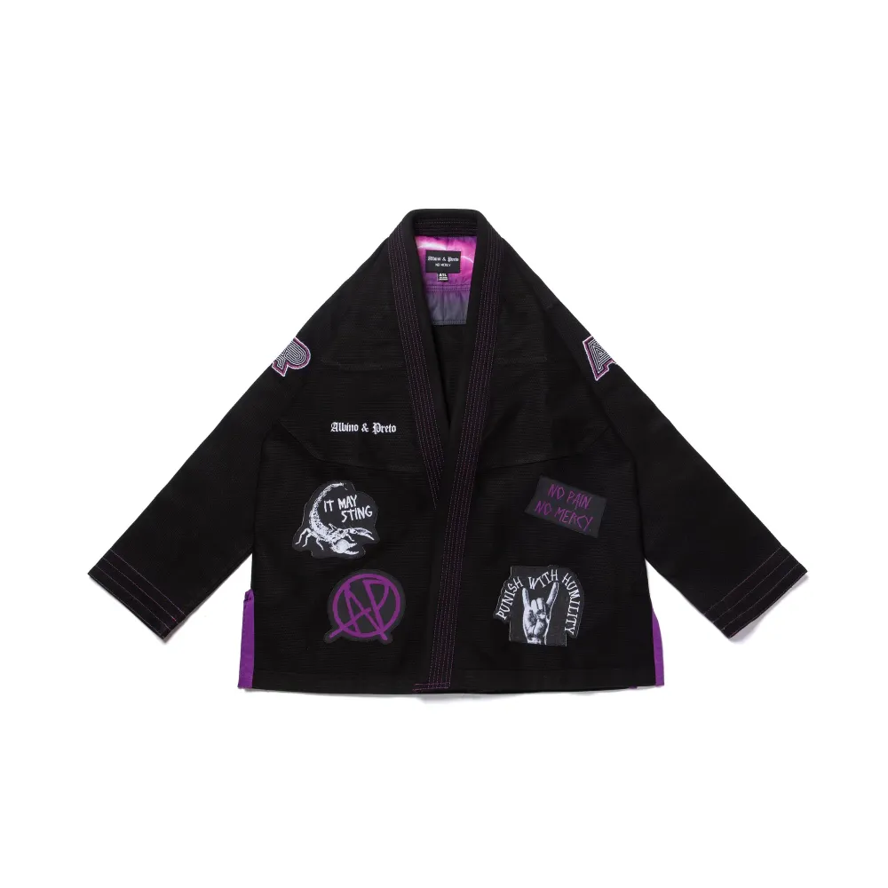 No Mercy BJJ Gi Black by Albino and Preto Batch #85 premium Brazilian Jiu-Jitsu gi for training and competition