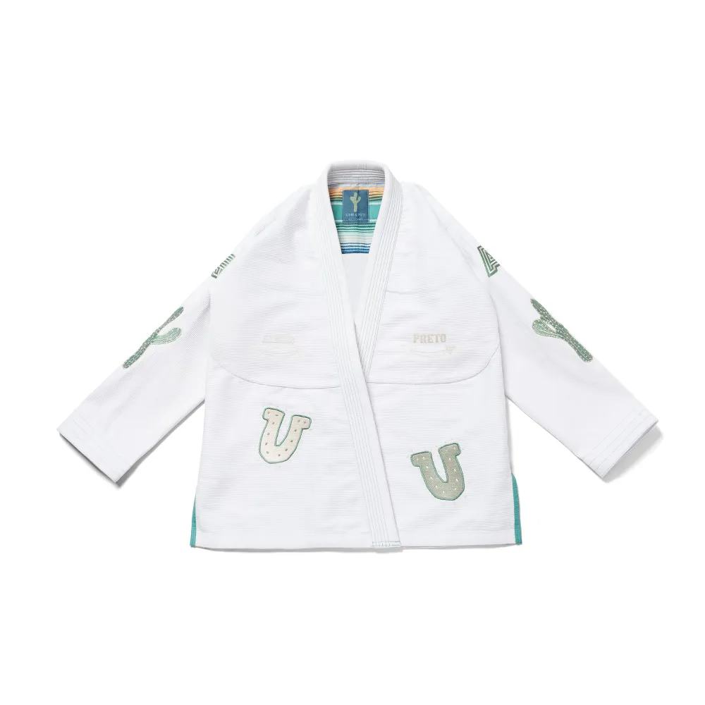 BJJ Out To Adapt Gi Albino and Preto Batch #91 White kimono lightweight Brazilian Jiu-Jitsu training uniform