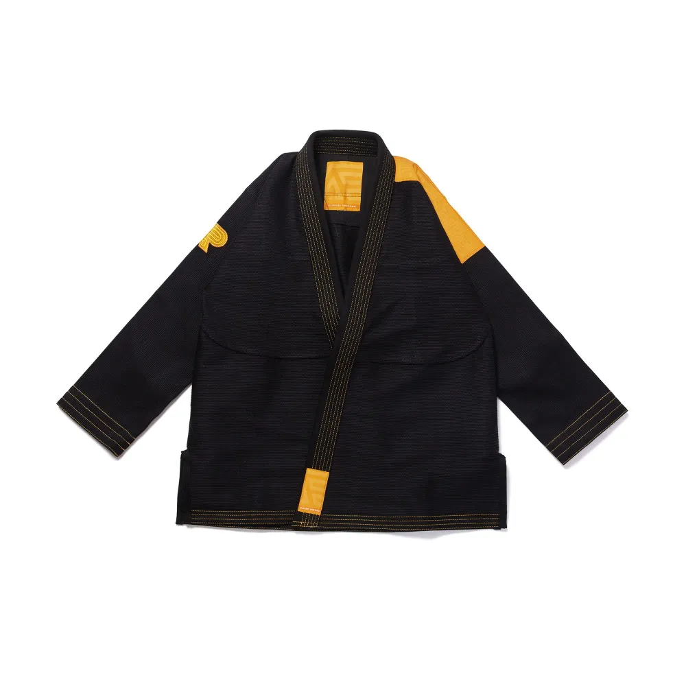 BJJ Gi Classic Albino and Preto Batch #94 black herringbone Brazilian Jiu-Jitsu kimono monochromatic training uniform