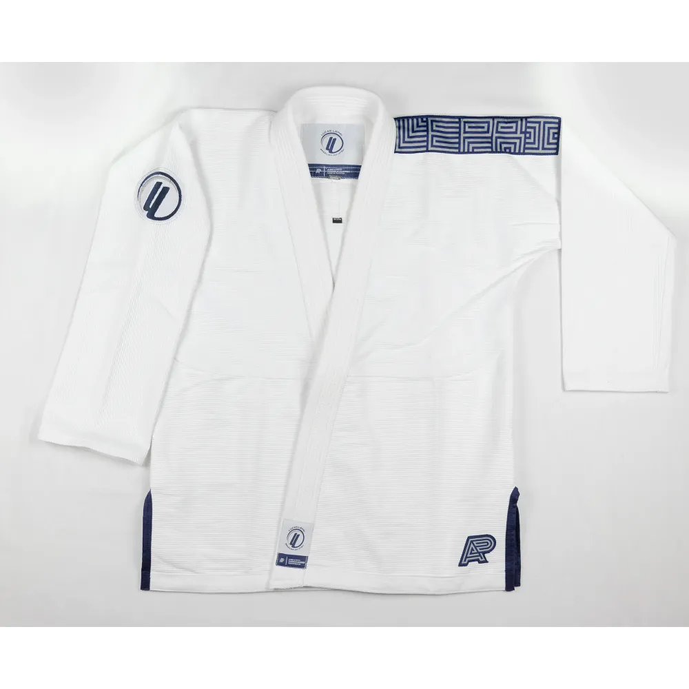 Lucas Lepri BJJ Gi Kimono by Albino and Preto Kimono A&P x Lucas Lepri white Brazilian Jiu-Jitsu gi