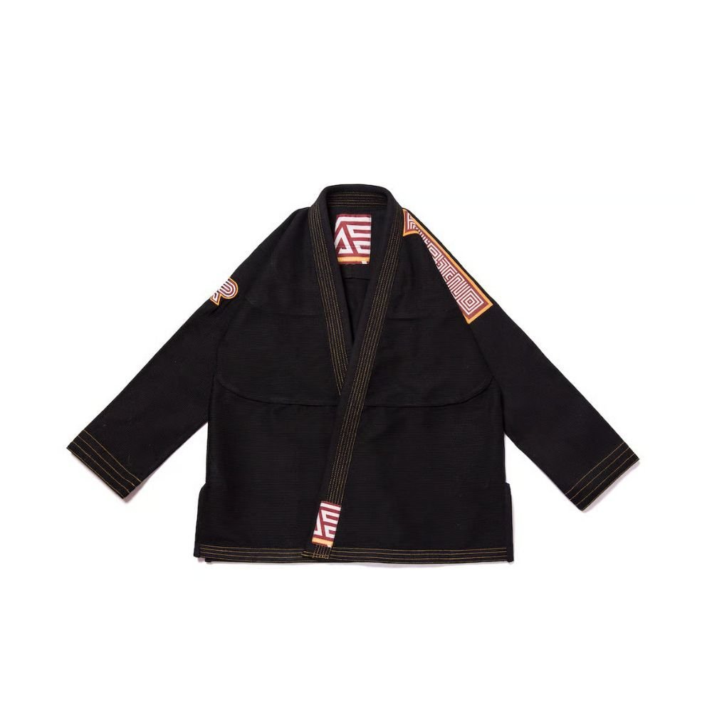 Classic YBM BJJ Gi Black by Albino and Preto Batch #111 Herringbone Brazilian Jiu Jitsu Gi