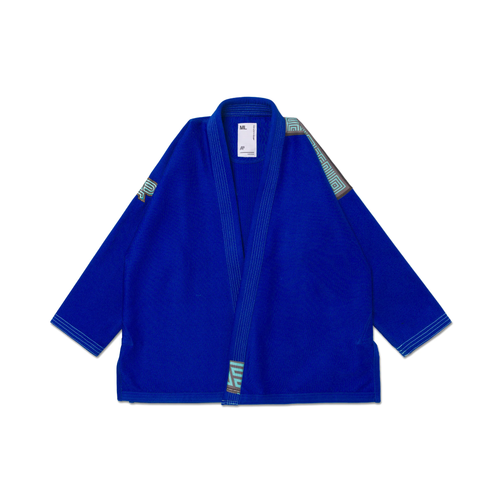 Bjj Gi GTDG Albino and Preto Herringbone Classic Blue with bag Brazilian Jiu-Jitsu gi