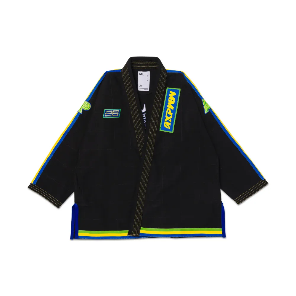 Albino & Preto BJJ Gi Apex Black kimono designed for Brazilian Jiu Jitsu training and tournament performance