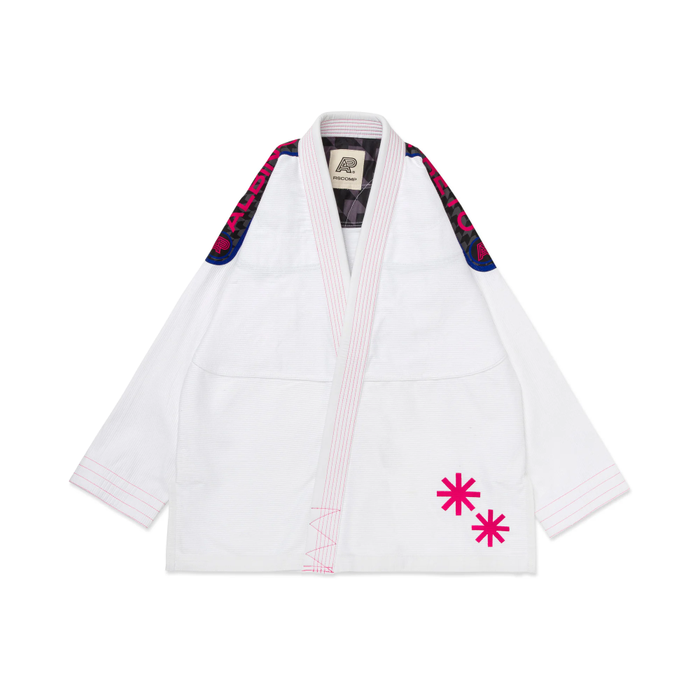 Comp BJJ HPRB Gi White Albino and Preto competition Brazilian Jiu-Jitsu gi with bag premium grappling uniform