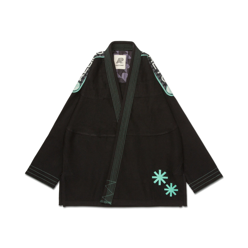 POW BJJ Gi Black with Bag by Albino and Preto RS Comp premium Brazilian Jiu-Jitsu competition gi