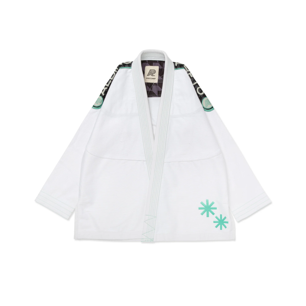 BJJ Gi POW Albino & Preto RS Comp White Gi with Bag