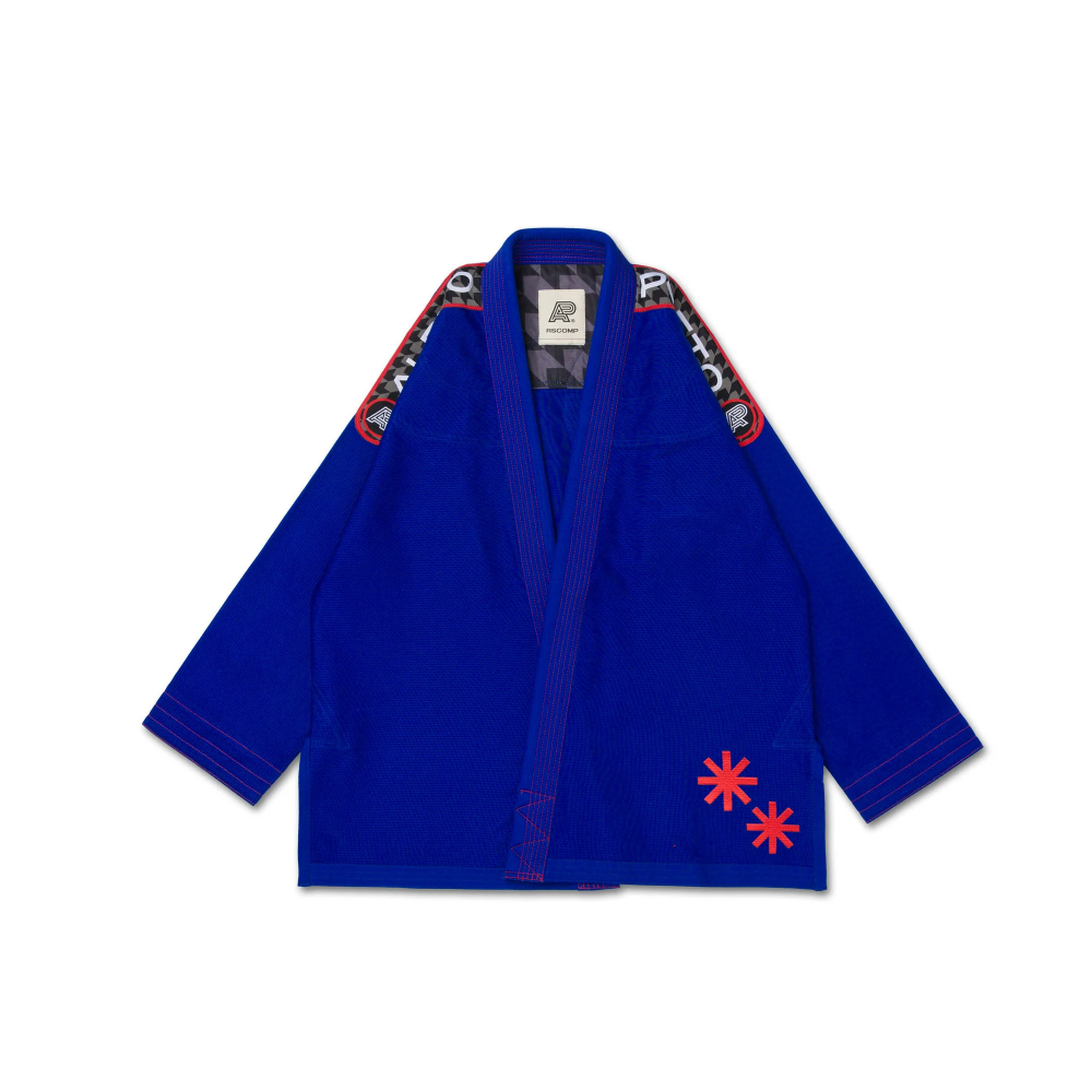 RW BJJ Gi Albino & Preto RS Comp Blue BJJ Gi with Bag for Brazilian Jiu-Jitsu training and competition