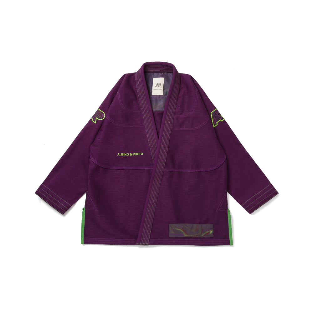 Albino and Preto Metamorphosis BJJ Gi (Mulberry) with Bag premium competition Brazilian Jiu-Jitsu gi