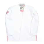 Albino and Preto Batch #17 BJJ Gi Pinktober White lightweight Brazilian Jiu-Jitsu gi for competition and training