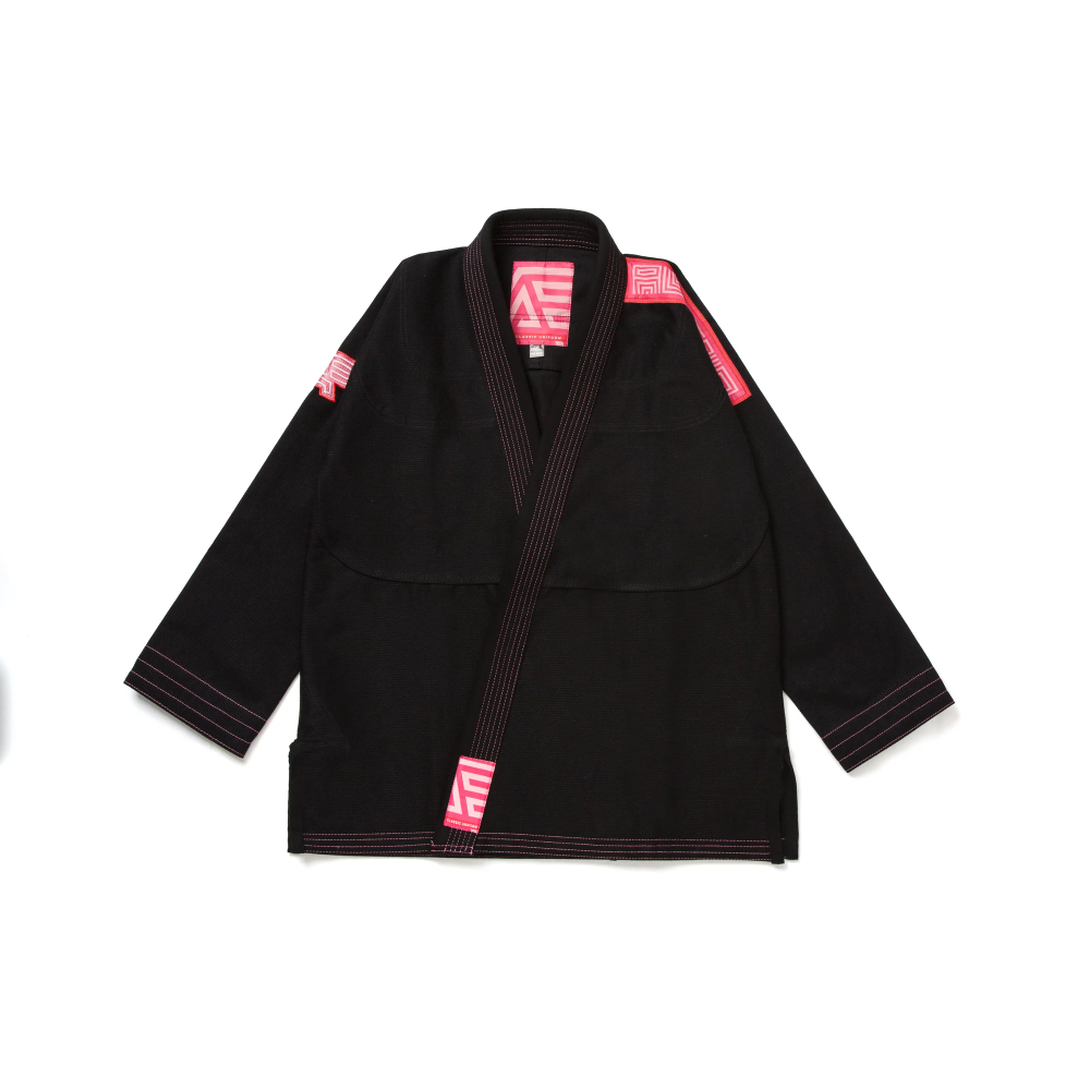 Nopal BJJ Gi Herringbone Classic Black by Albino and Preto with premium carrying bag