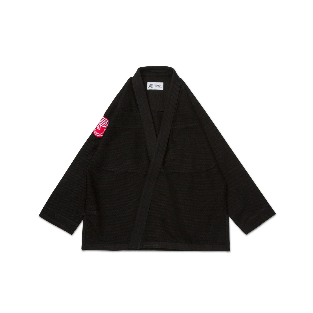 Albino and Preto RW Essential Kimono BJJ Gi Black with Training Bag for Brazilian Jiu Jitsu