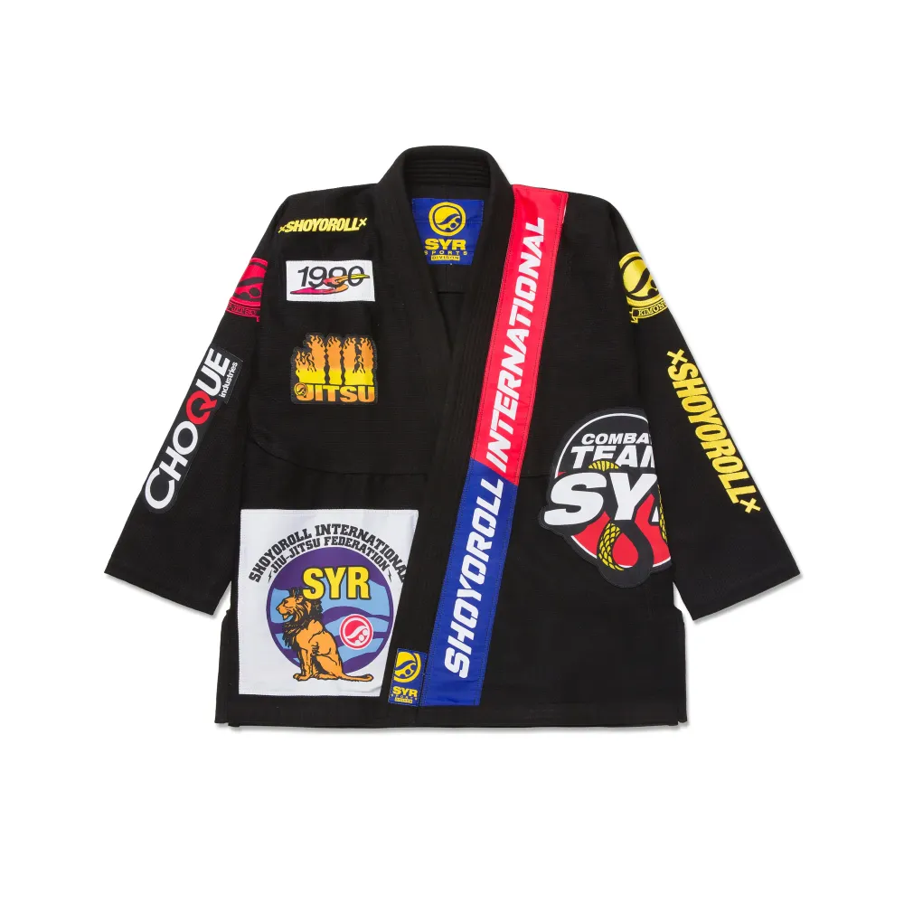 BJJ Gi Competition Shoyoroll Batch #141 Federation V3 Black premium kimono for Brazilian Jiu-Jitsu training and tournaments