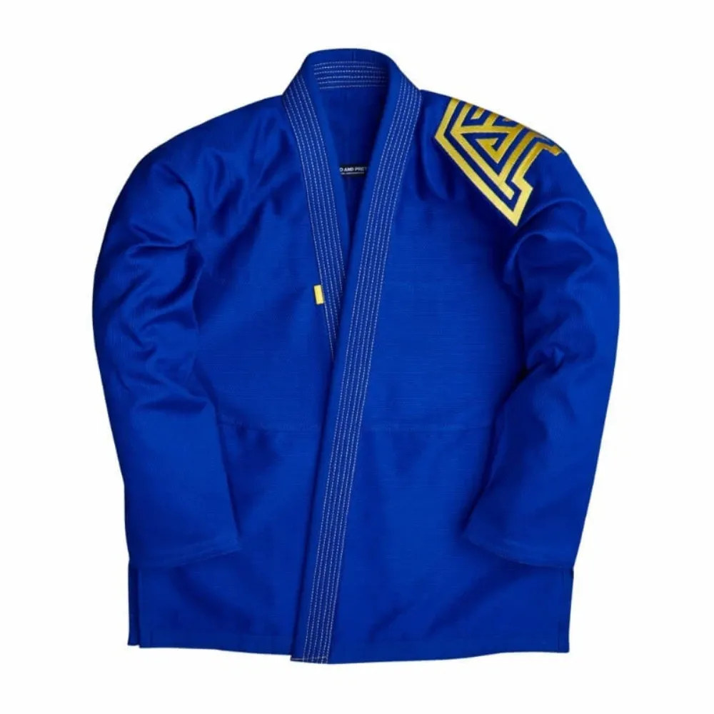 Bjj Gi Heritage Blue Albino and Preto Batch #35 Brazilian Jiu Jitsu gi for training and competition