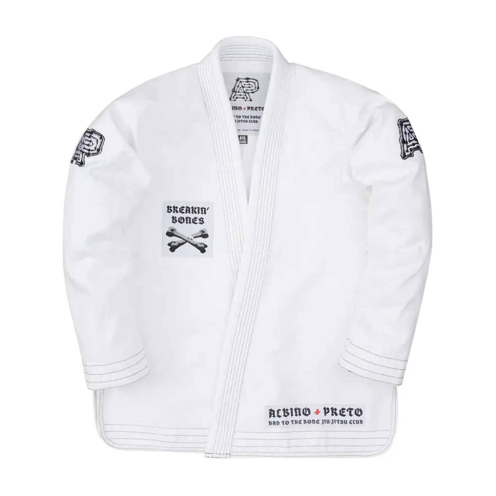 BJJ Gi BTTB White Albino and Preto Batch #40 Brazilian Jiu Jitsu Gi