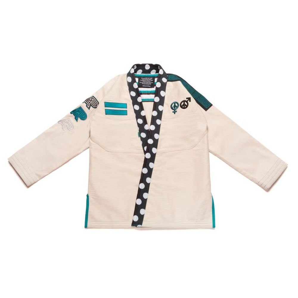 Equality BJJ Gi unbleached by Albino & Preto Batch #79 premium jiu jitsu kimono with durable cotton weave and athletic fit