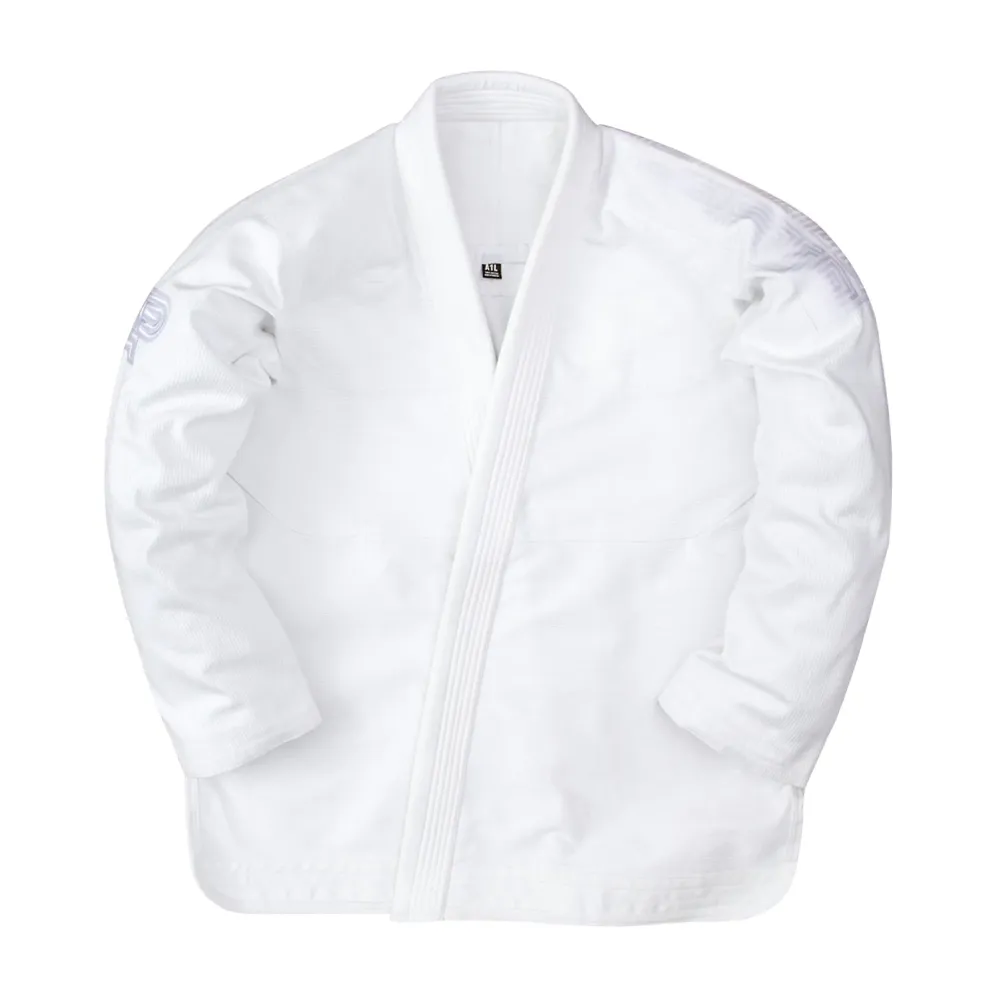 Bjj Gi Stealth White Albino and Preto Batch #42 lightweight Brazilian Jiu Jitsu gi