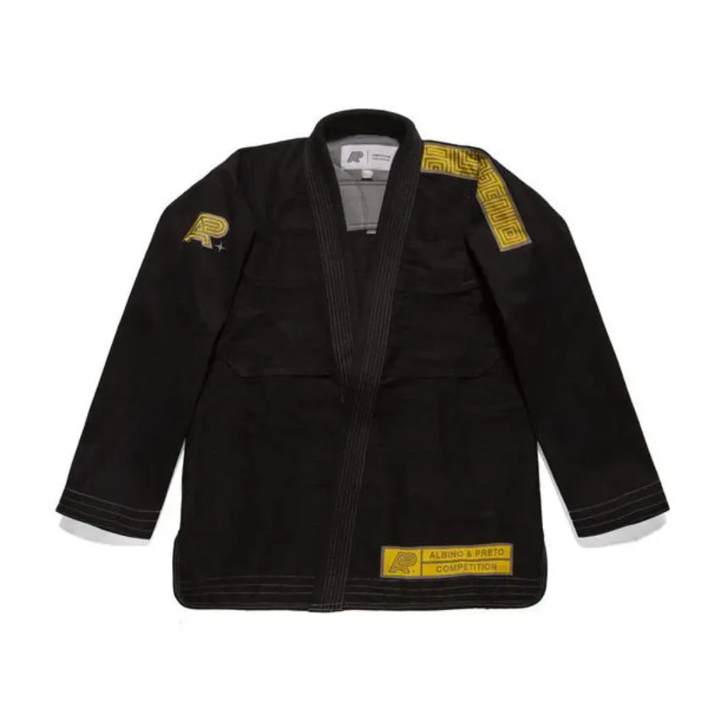 Q2 Competition BJJ Gi Black by Albino and Preto Batch #48 for Brazilian Jiu Jitsu training