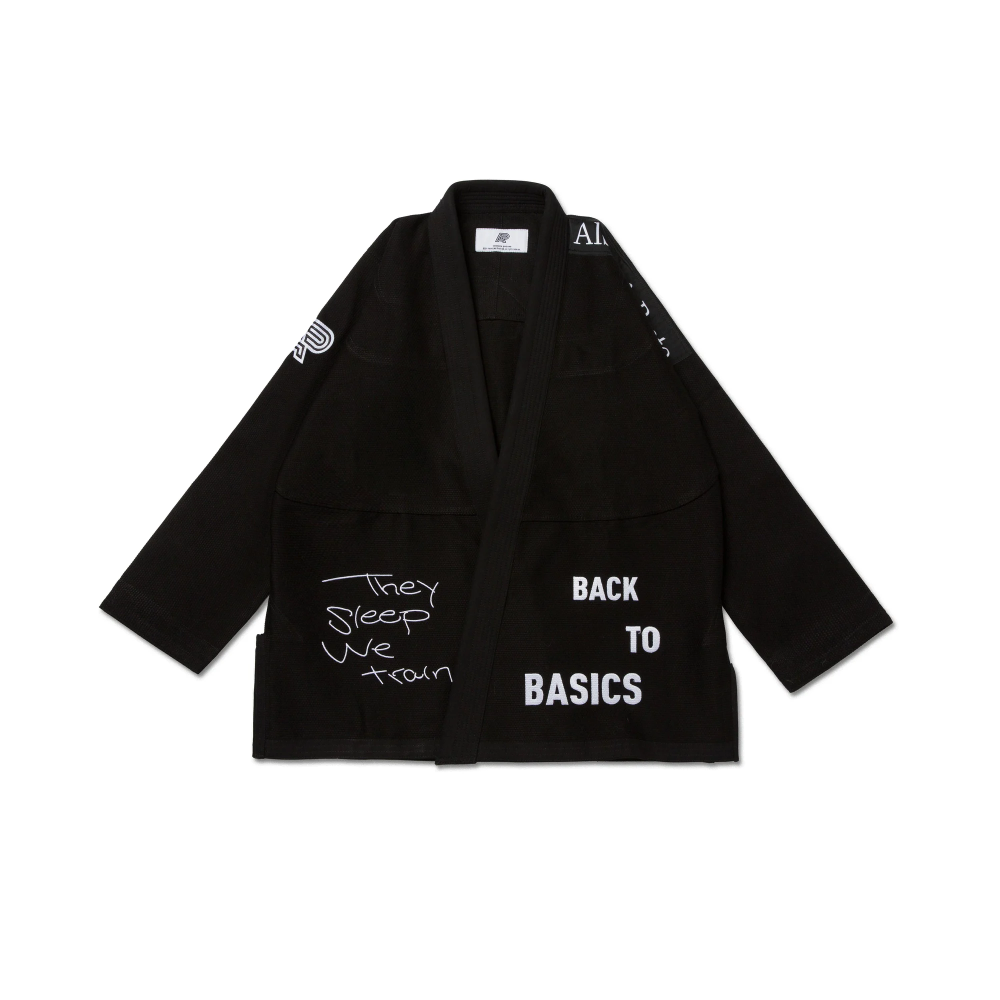 TSWT BJJ Gi Albino and Preto Black with Bag premium Brazilian Jiu-Jitsu kimono for training and competition