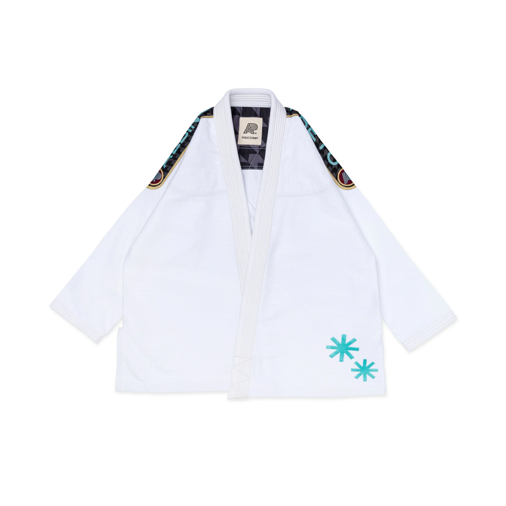 RS Comp BJJ GI Albino and Preto BBBP White Brazilian Jiu Jitsu Gi with Bag