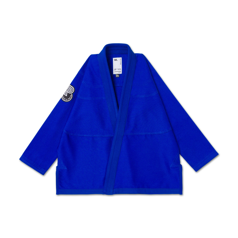 BJJ Gi BW Albino and Preto Essential Kimono Blue with bag for Brazilian Jiu-Jitsu training and competition