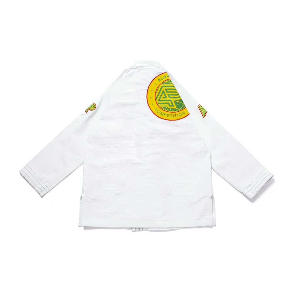 RYG BJJ Gi Albino and Preto Batch #93 RS400 White with bag lightweight Brazilian Jiu-Jitsu training kimono