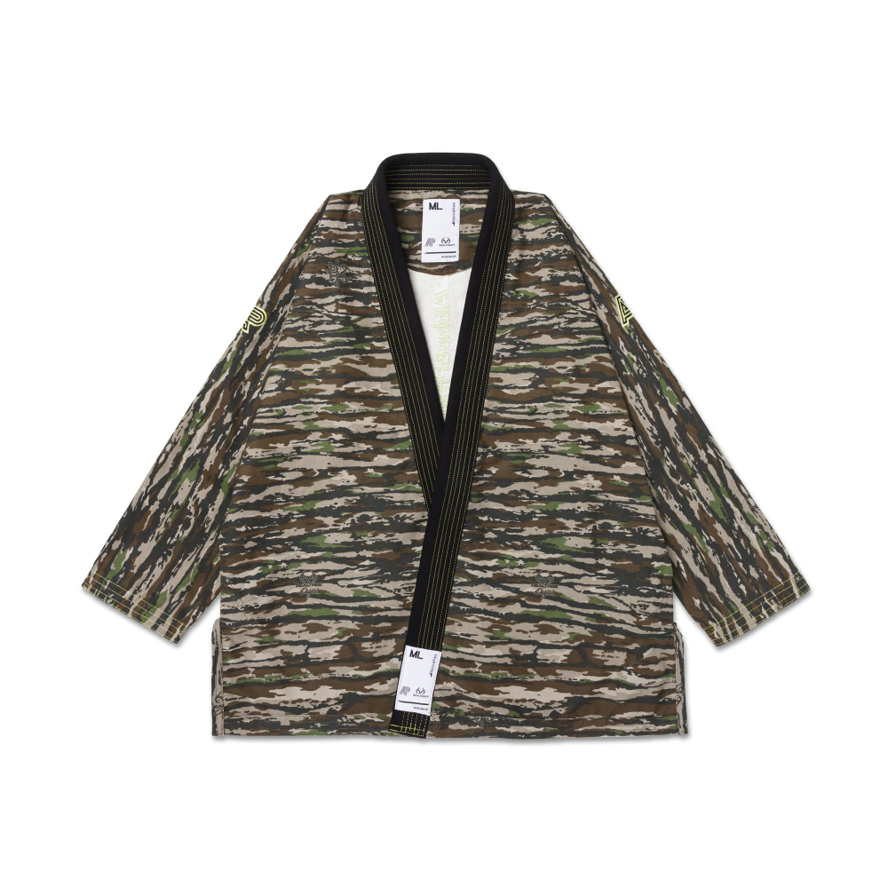 Realtree Camo BJJ Gi Albino and Preto camouflage Brazilian Jiu-Jitsu kimono for kids and adults with training bag