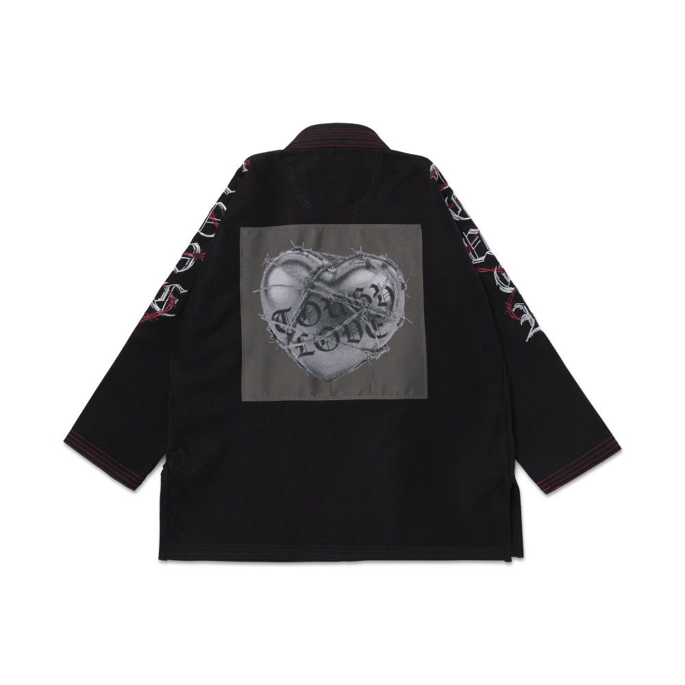 Tough Love BJJ Gi Albino and Preto Black with Bag premium Brazilian Jiu-Jitsu kimono for training and competition