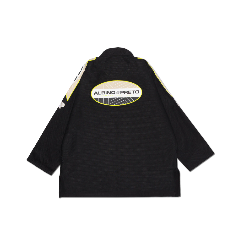 VGB BJJ Gi Comp Albino and Preto Black with Bag premium Brazilian Jiu-Jitsu competition kimono