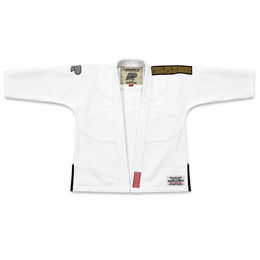 Albino and Preto Batch #2 Creative Transitions BJJ Gi lightweight premium Brazilian Jiu-Jitsu kimono