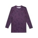 Albino and Preto Needles Paisley Rashguard – front view