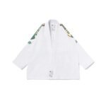Albino and Preto GRYN COMP White Gi – front view