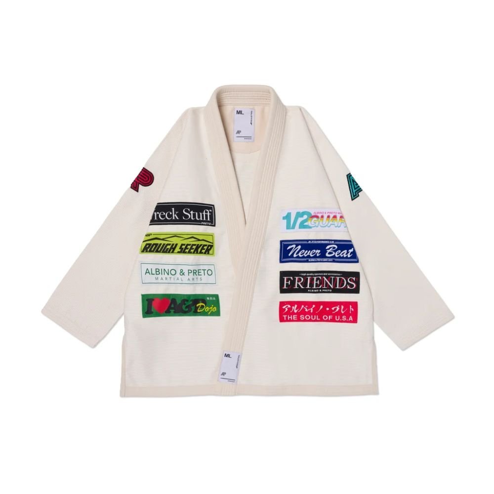 Albino and Preto Roll Call Gi – front view