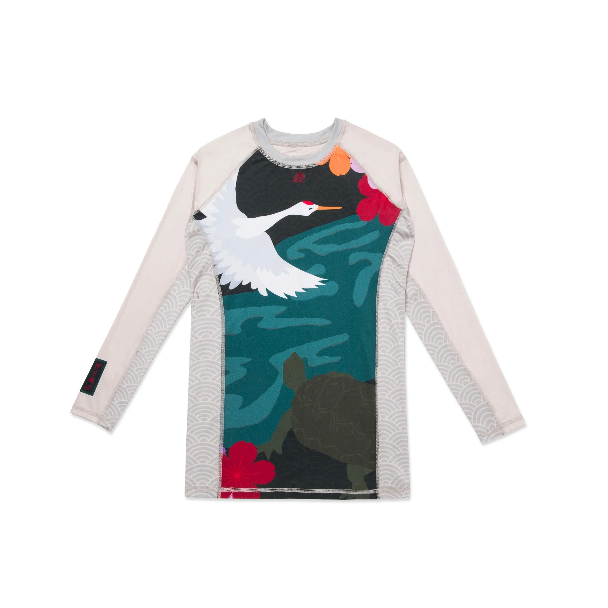 Albino and Preto Origami Rashguard Set – back view