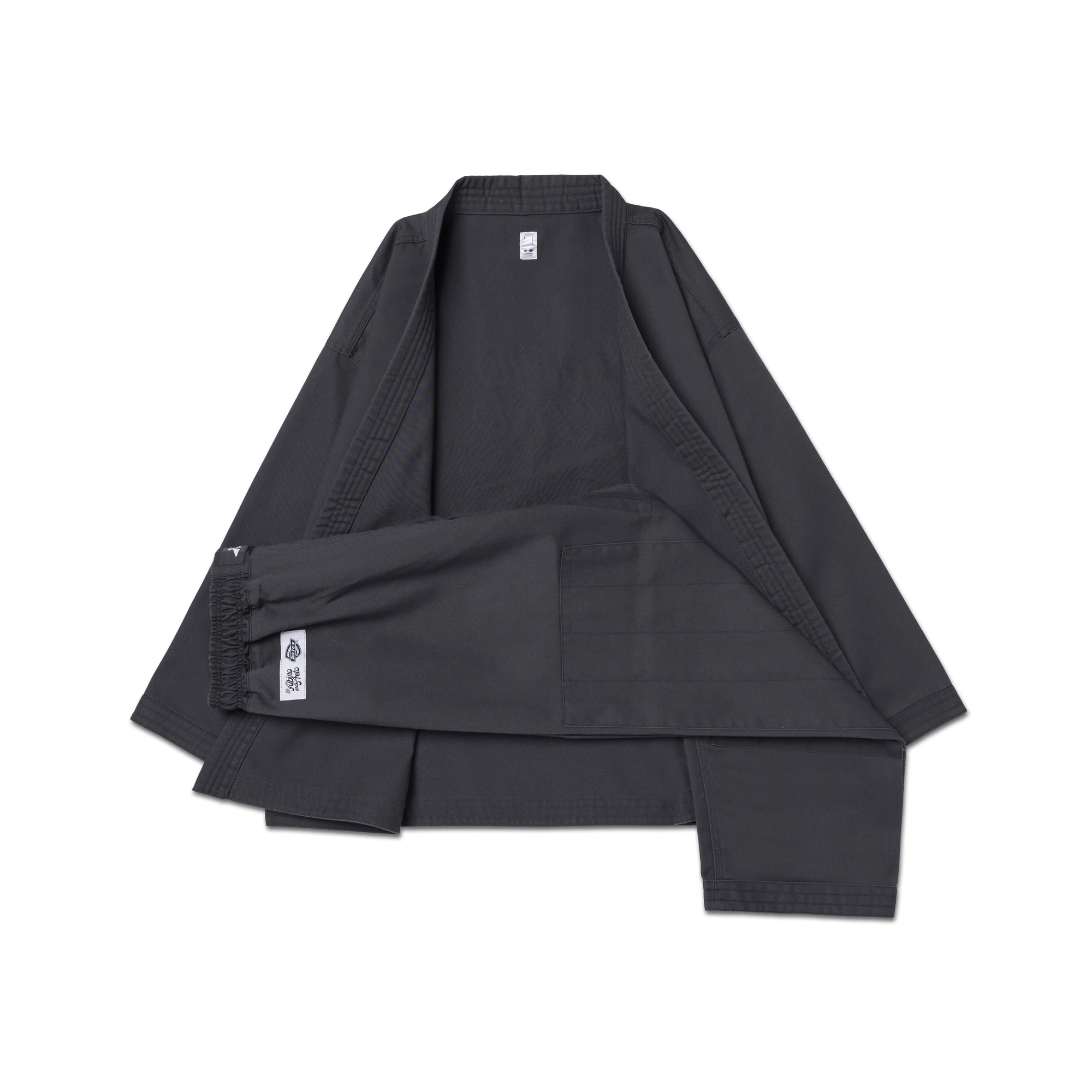 Albino and Preto Dickies Charcoal Gi – back view